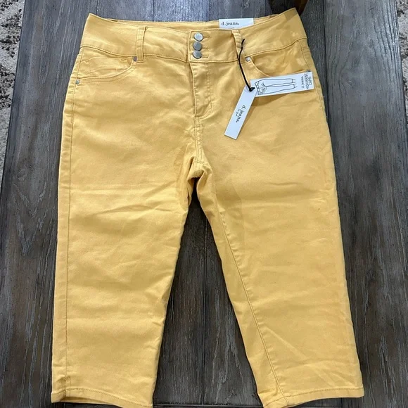 d. jeans High Waist Mustard Pants - Picture 4 of 10